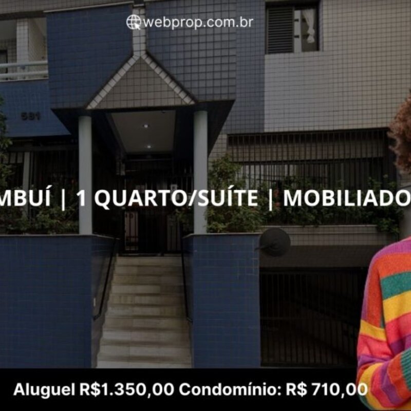 Apartamento 1 quarto suíte e vaga para alugar no Cambuí (Campinas)