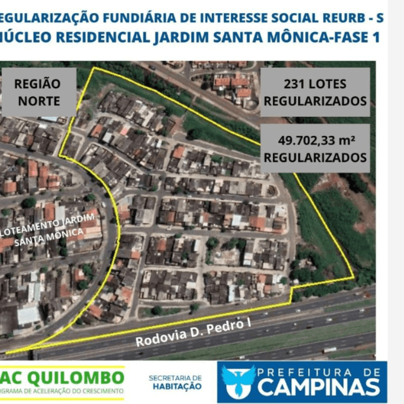 Habitação aprova regularização fundiária da fase 1 do Jd. Santa Mônica